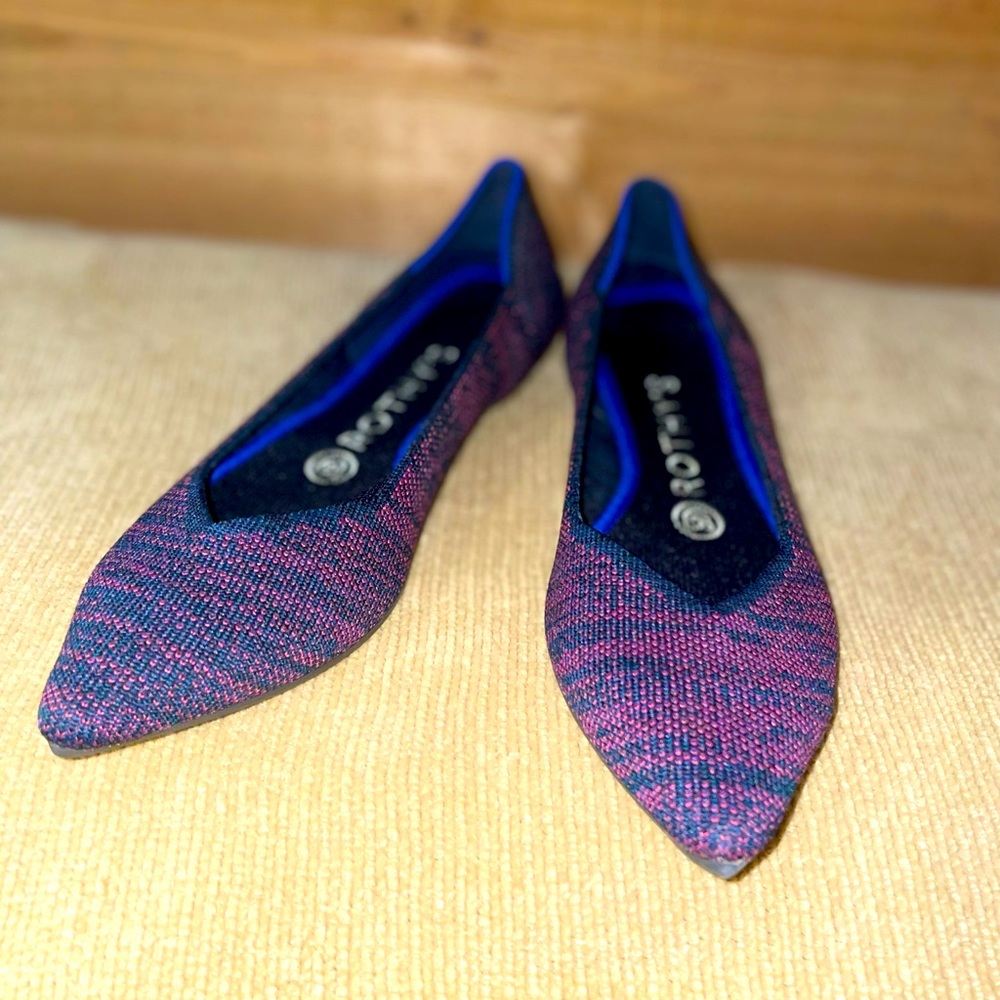 Magenta Heather Pointed Toe Rothys